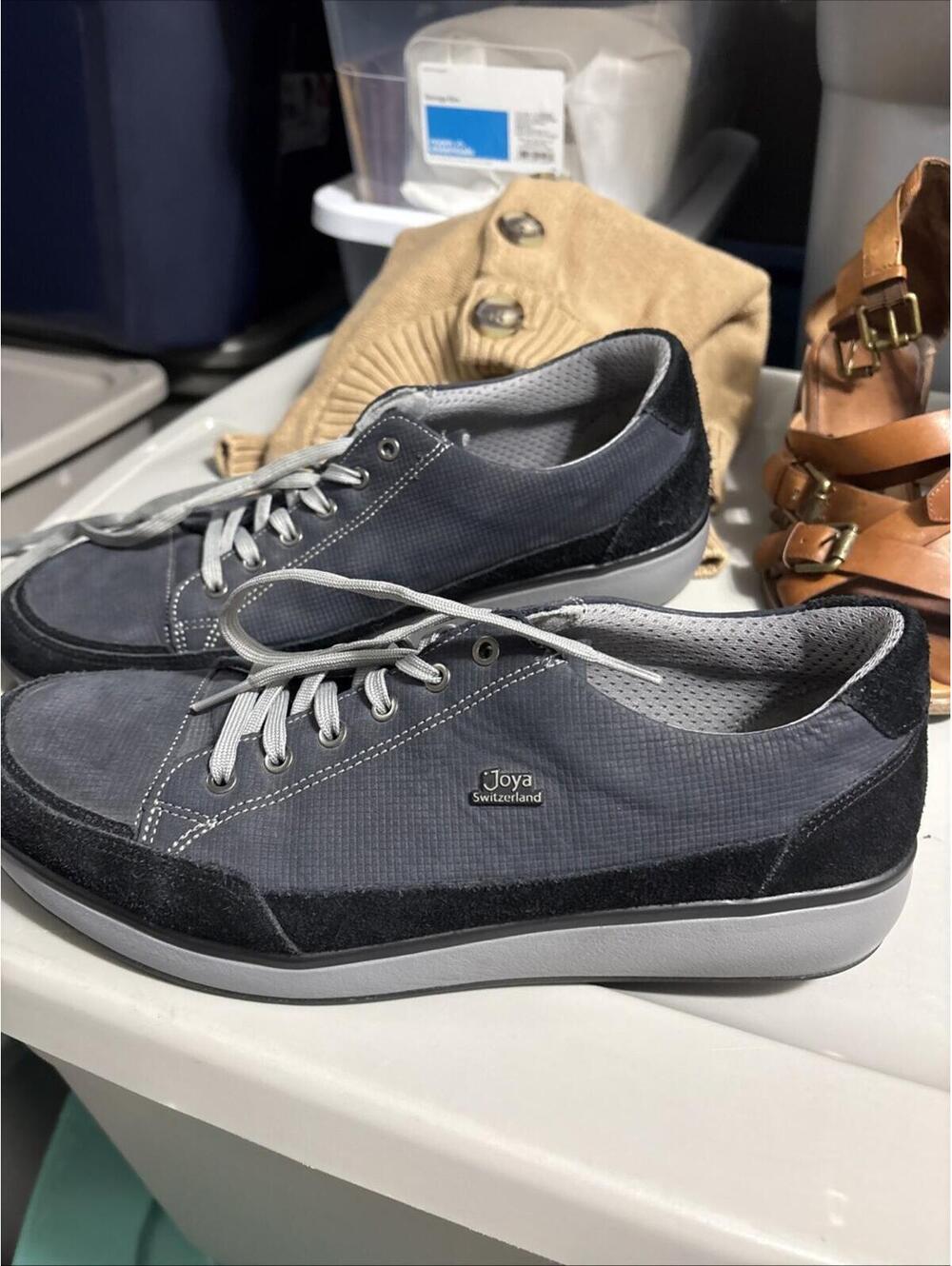 Joya Women's Sonja Navy Blue‎ Black Casual Lace Up Sneaker Shoes Size US 11